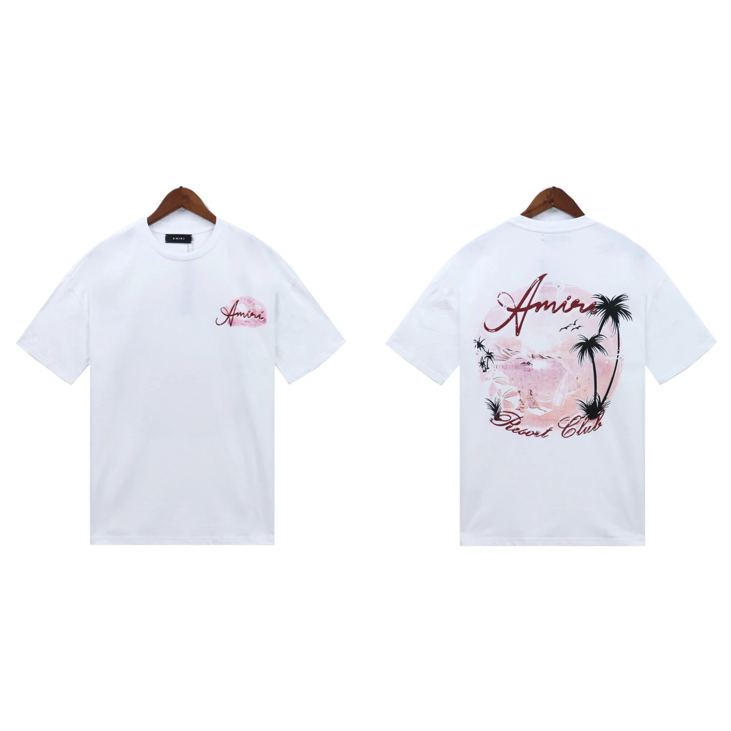 AMIRI T-Shirts Washed Graphic T-Shirt — 2213 white