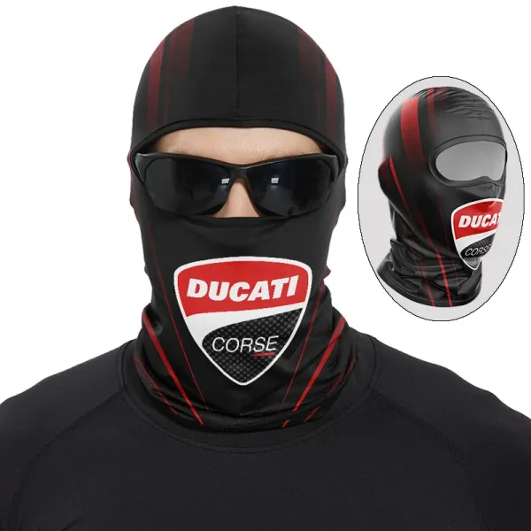 Design Ducati Corse Balaclava Black Red Accessories - 1