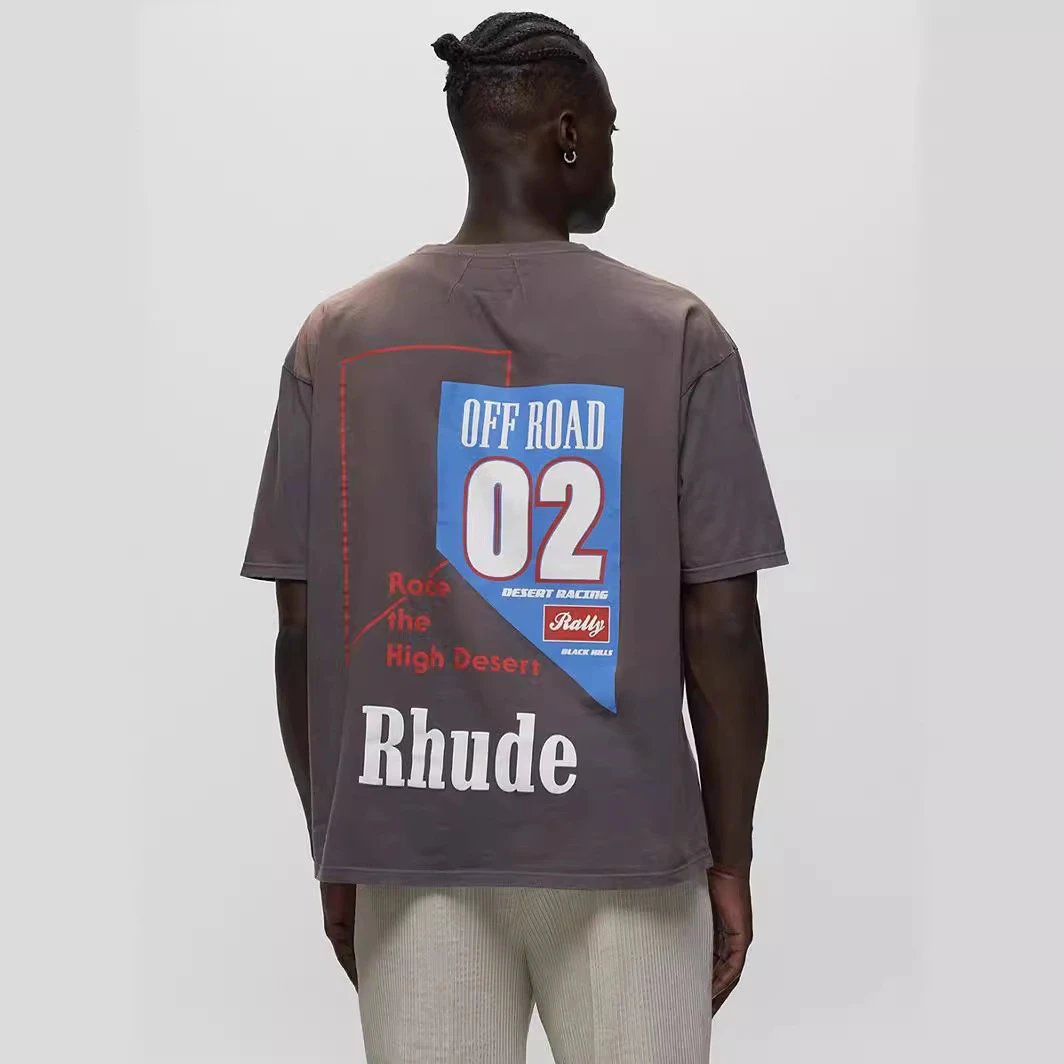 Rhude T-Shirts Graphic Print Short-Sleeve T-Shirt image 3