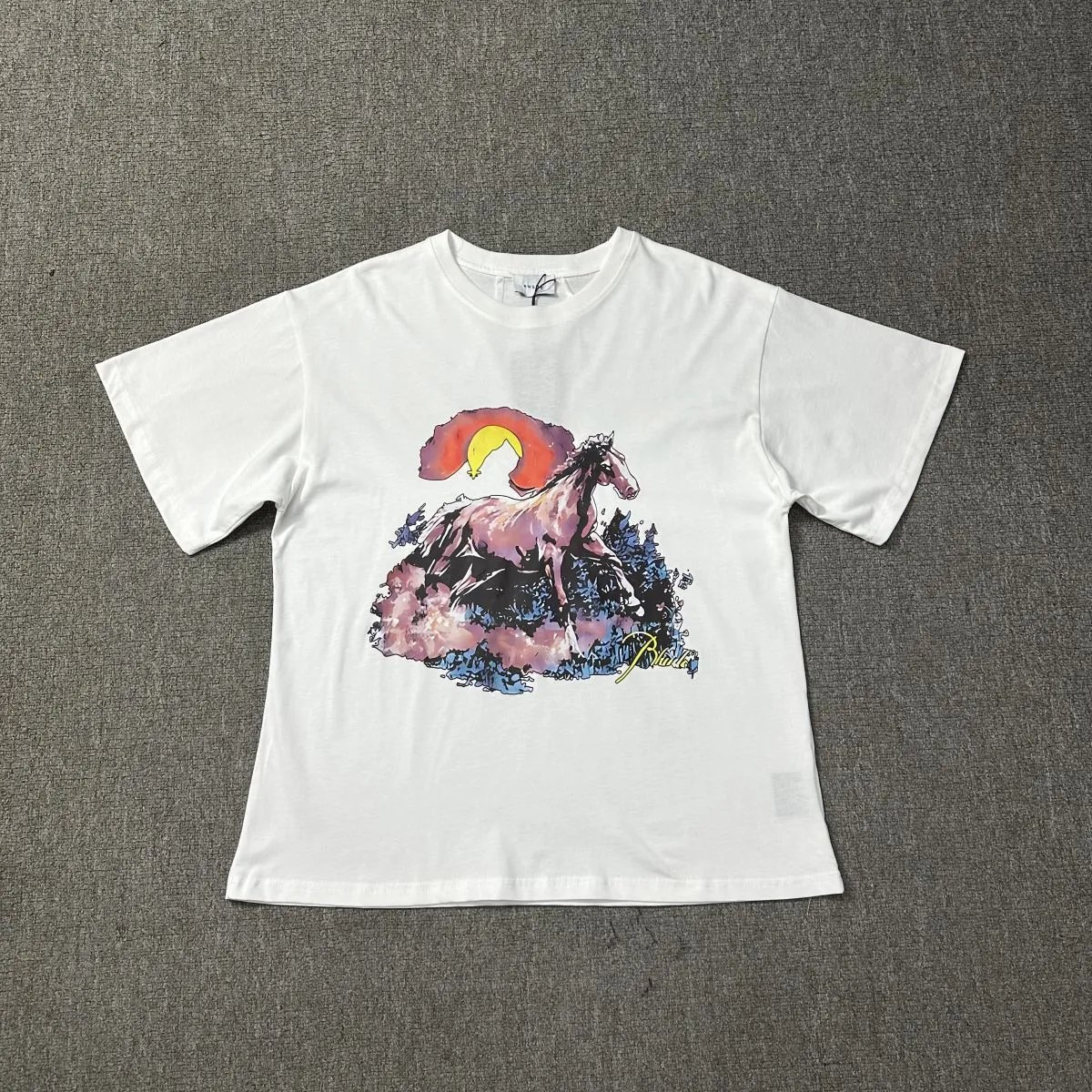Rhude T-Shirts Cannes graphic print — 1196 white