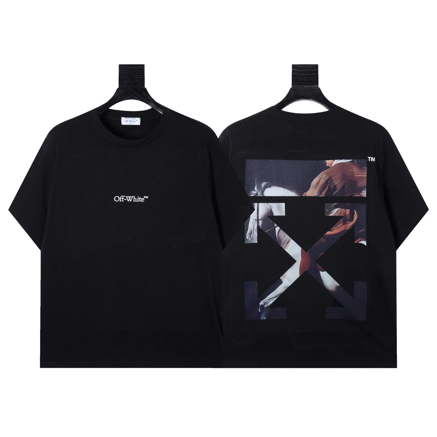 Off-White T-Shirts Arrow Graphic Print — 1514 Black