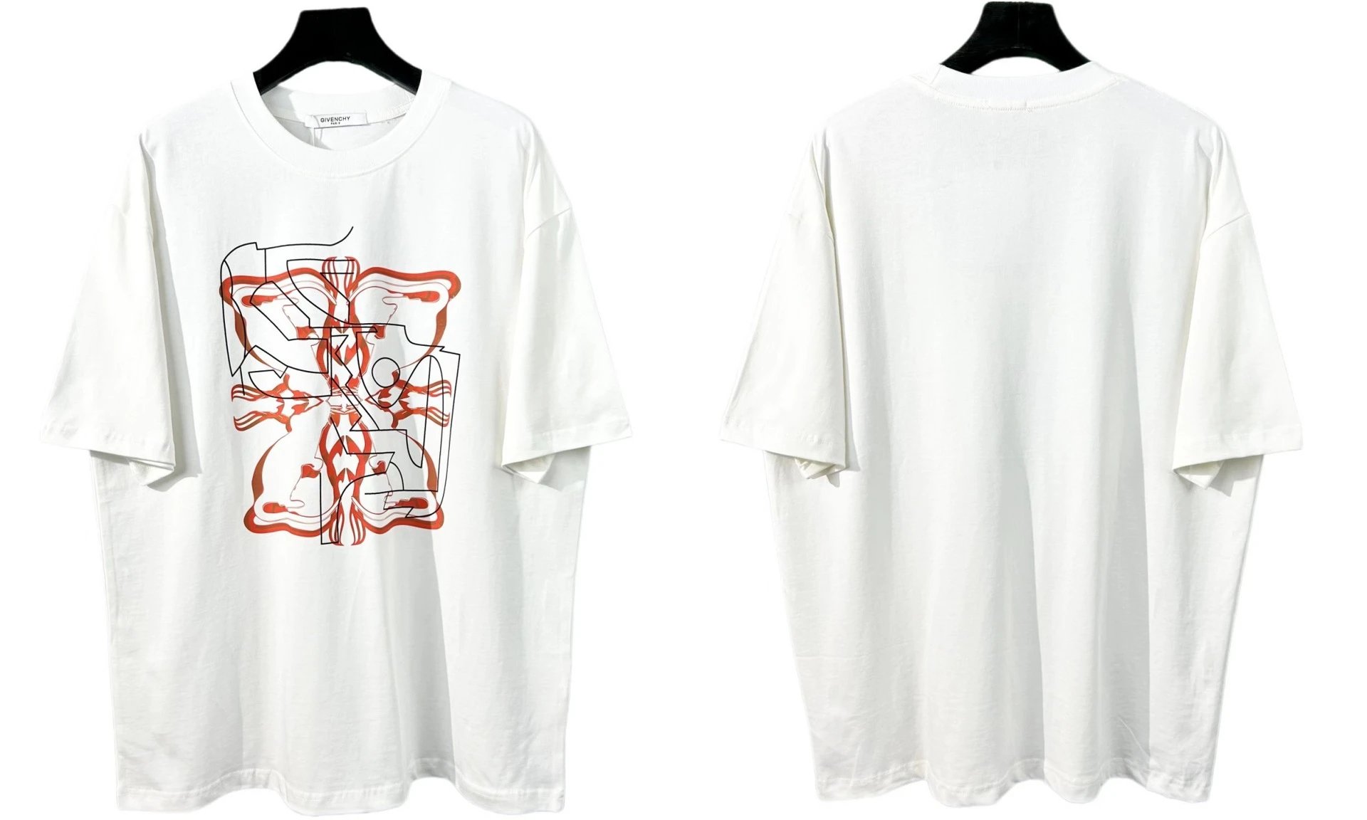 Givenchy T-Shirts Oversized graphic-print — 823 white