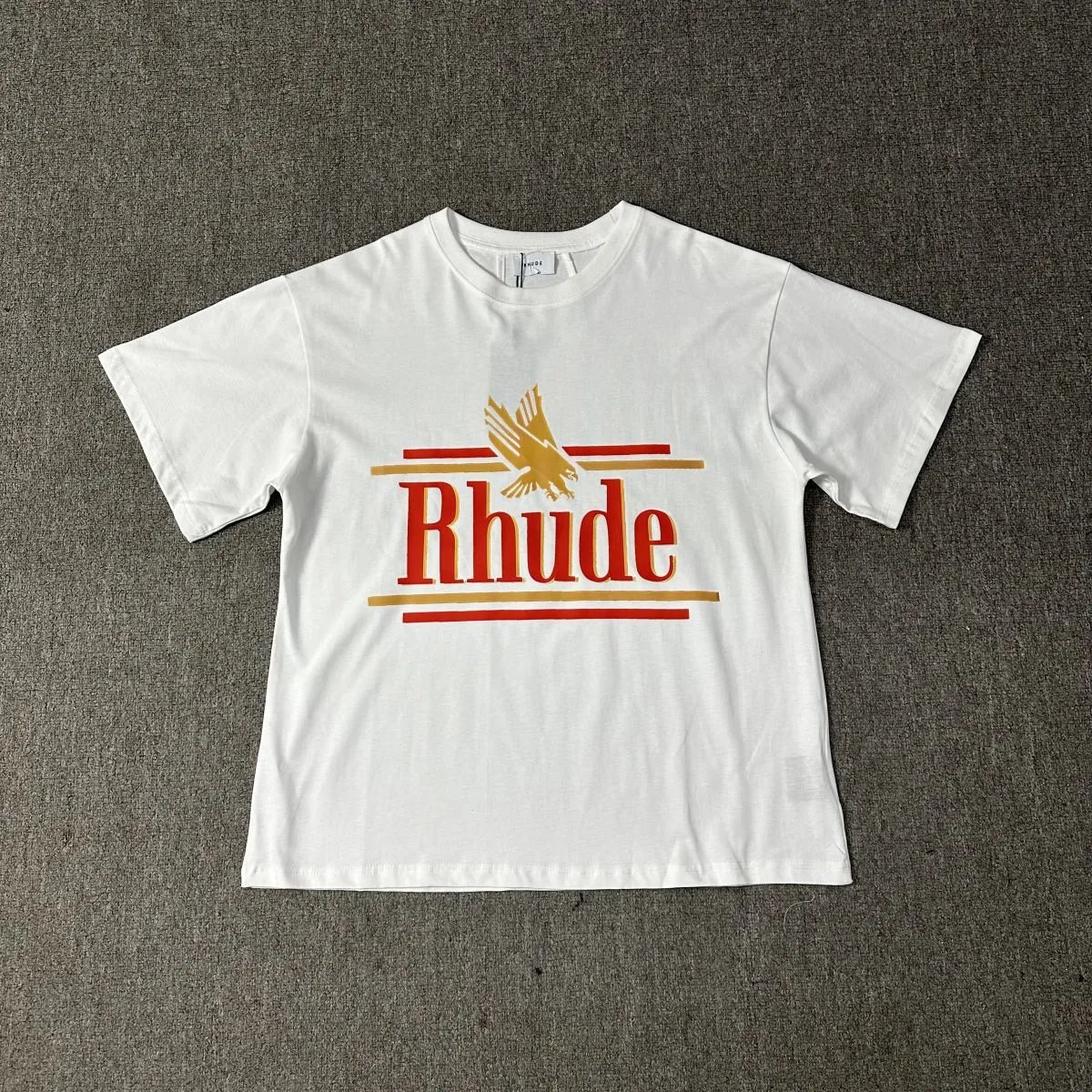 Rhude T-Shirts Cannes graphic print — 1202 white