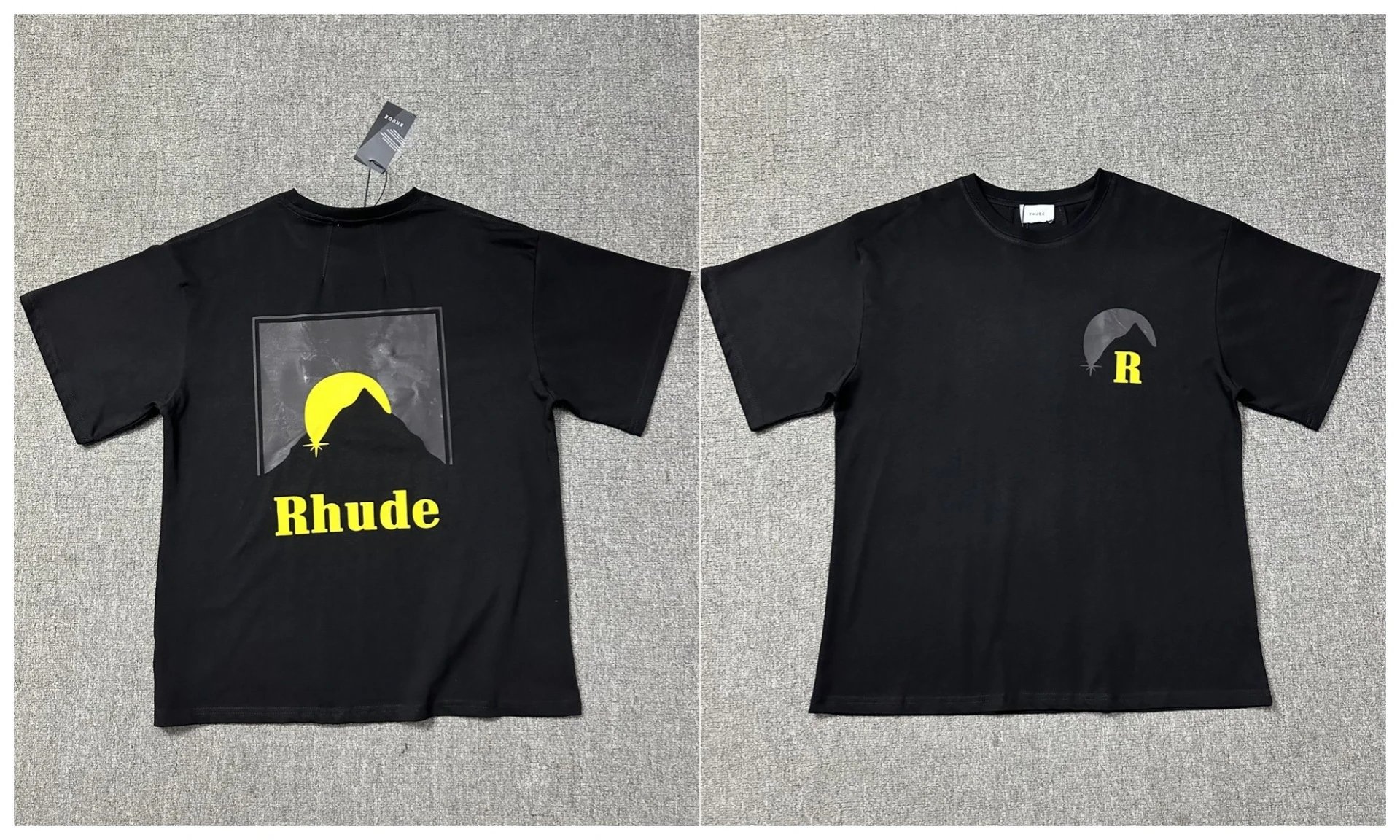 Rhude T-Shirts Cannes graphic print — 1206 black