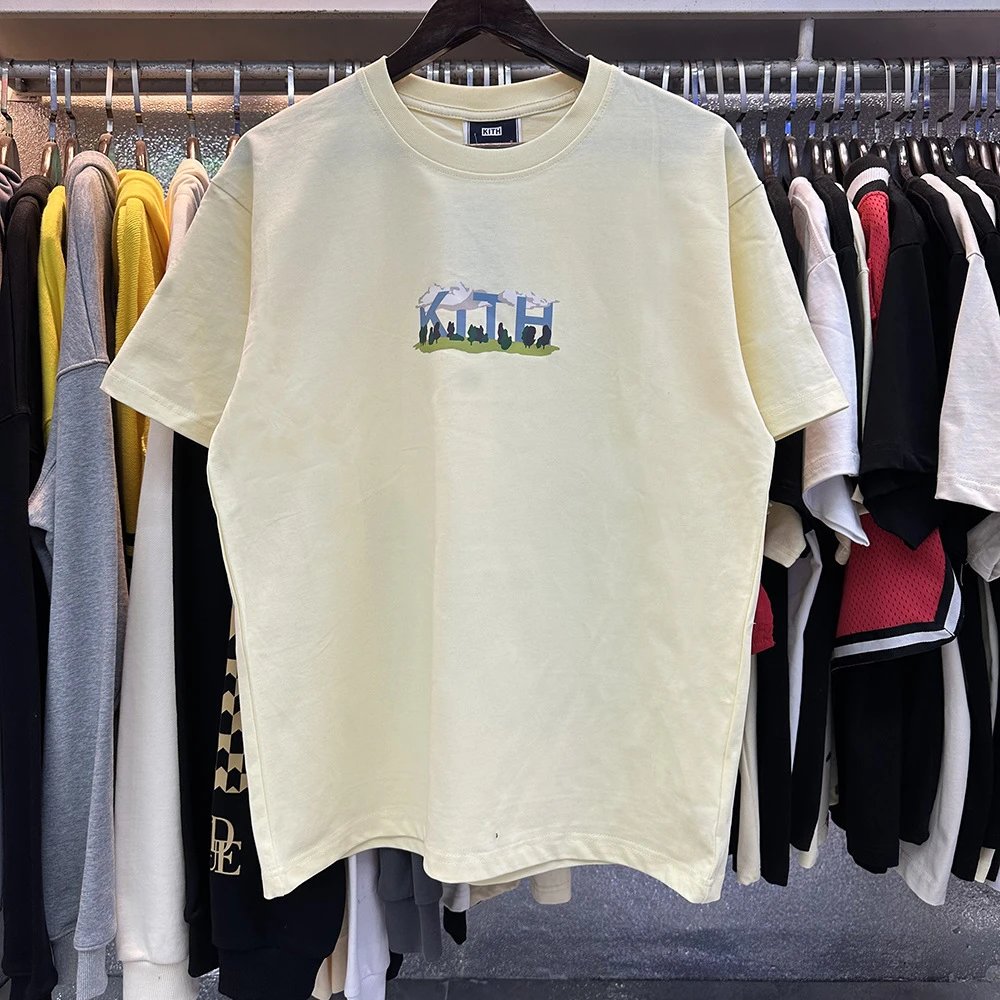 Kith T-Shirts Spider-Man Graphic T-Shirt — 8032 Apricot color