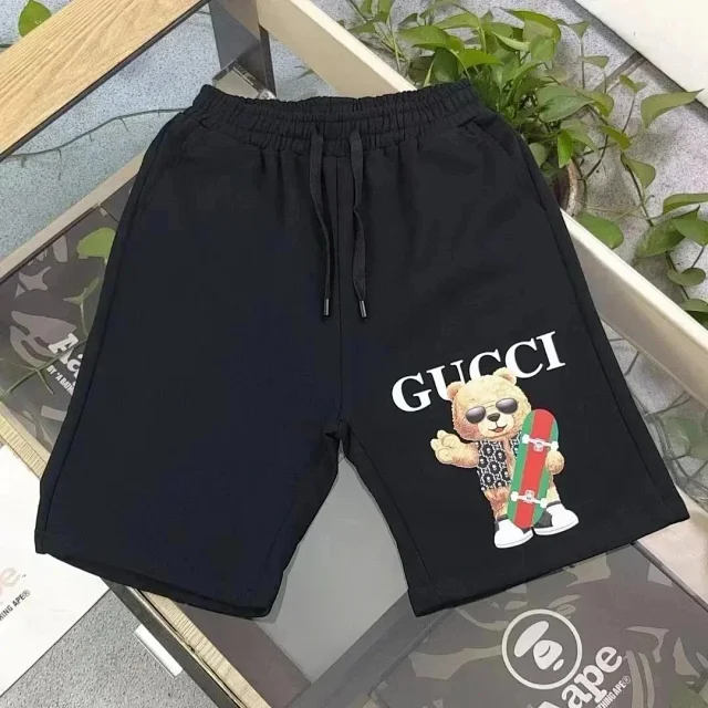 Gucci Shorts Drawstring logo-print product detail image 6