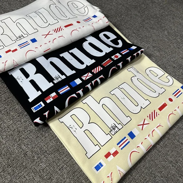 Rhude T-Shirts Cannes graphic print product detail image 11