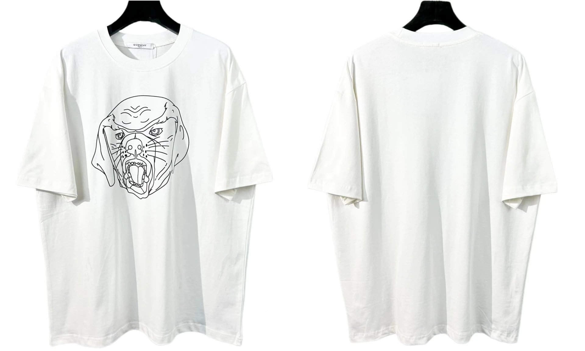 Givenchy T-Shirts Oversized graphic-print — 825 white