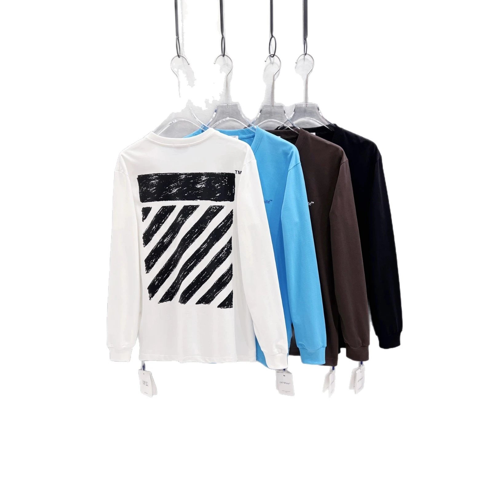 Off-White T-Shirts Long-Sleeve Graphic Arrow T-Shirt image 5