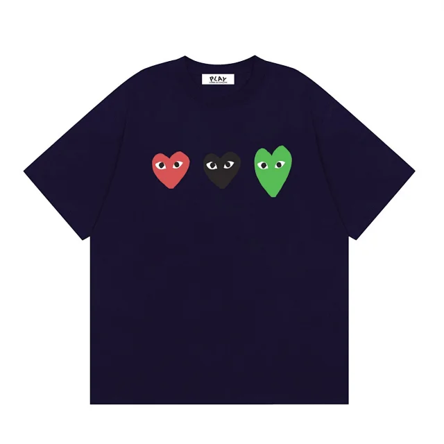 Comme des Garçons T-Shirts PLAY multi-heart print product detail image 32