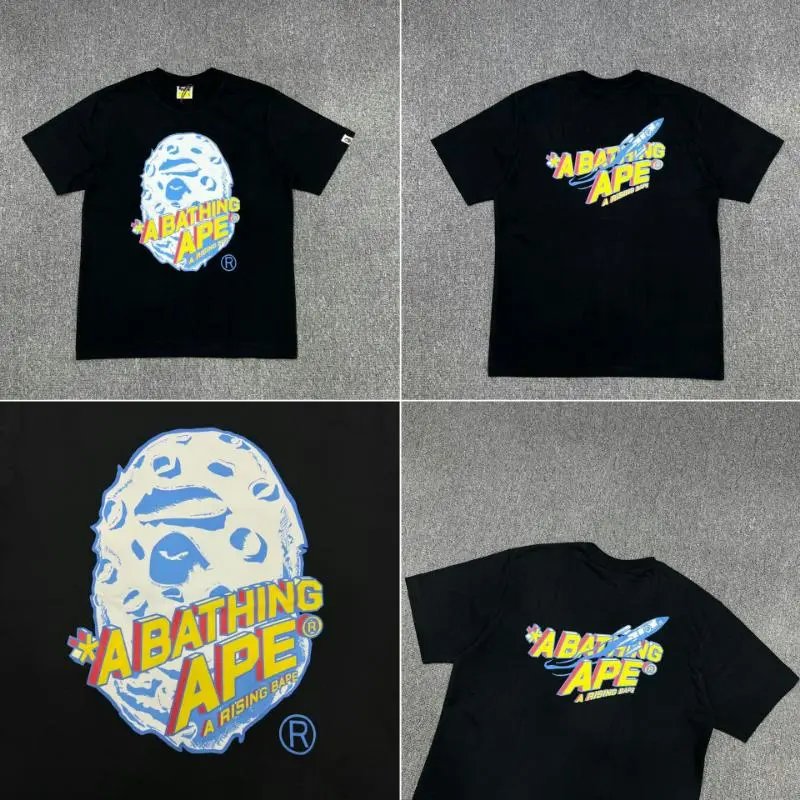 BAPE T-Shirts Short-Sleeve Graphic T-Shirt — XX021 black