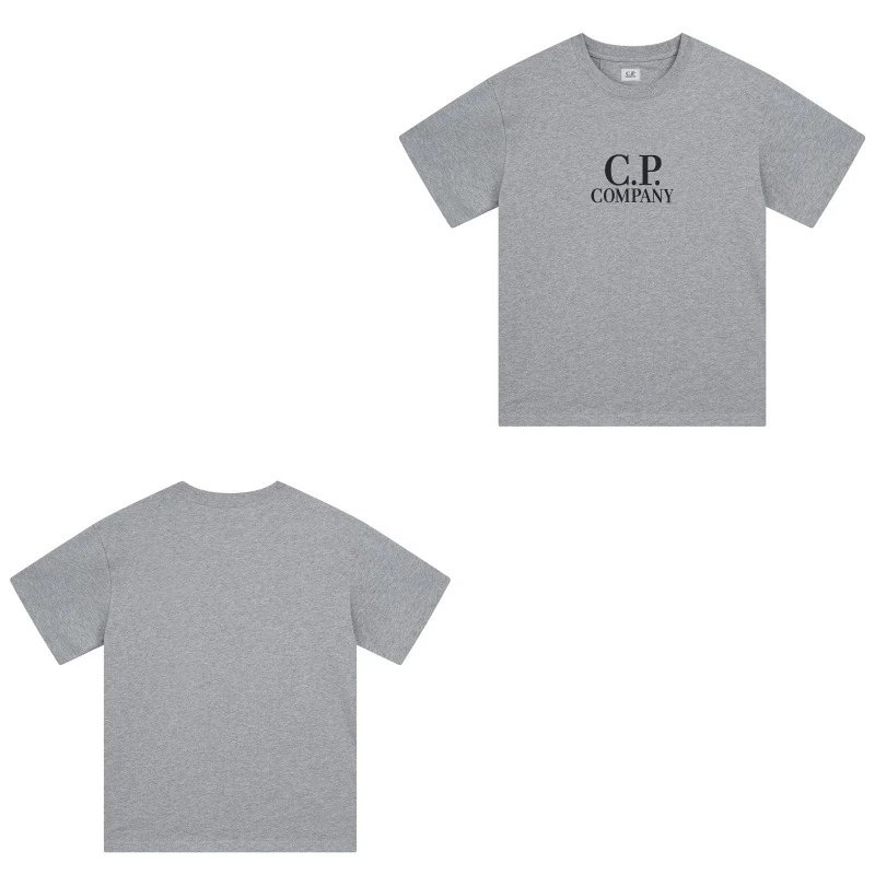 C.P. Company Shirts Short-Sleeve Polo Shirt — 218 gray