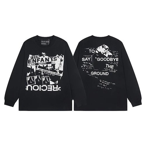 Design ERD Acid Wash Hoodie Black / Red - 4