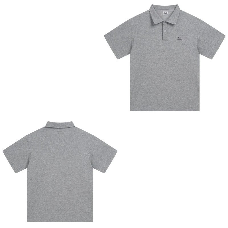 C.P. Company Shirts Short-Sleeve Polo Shirt — 016 gray