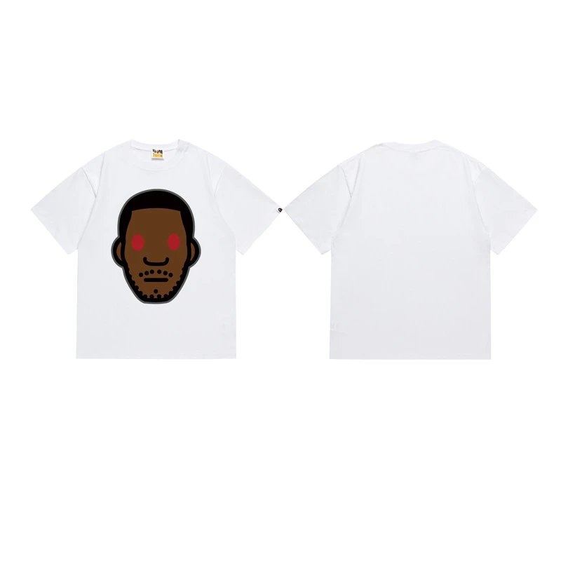 A Bathing Ape T-Shirts Short-Sleeve Graphic T-Shirt — 133 white