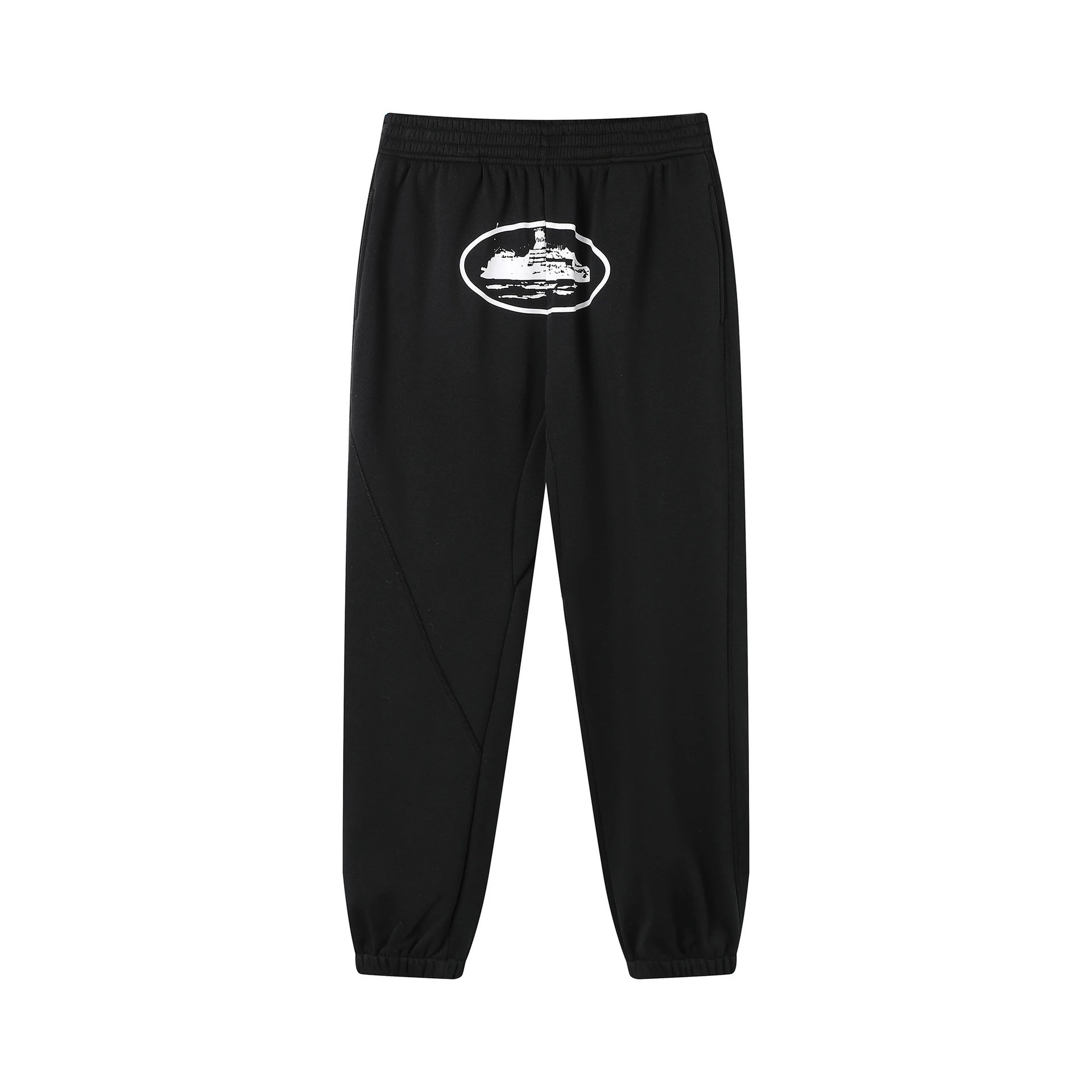 Corteiz Hoodies & Sweatshirts Zip-up hooded sweatshirt with embroidered chest emblem — 506 black trousers