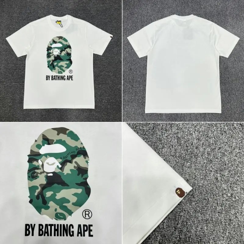 BAPE T-Shirts Short-Sleeve Graphic T-Shirt — XX011 white