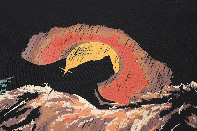 Rhude T-Shirts Graphic Print Short-Sleeve T-Shirt product detail image 4