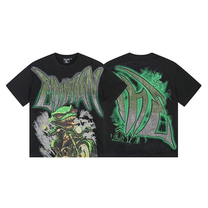 Mixed Emotion Matching Sets Short-Sleeve Button-Up Shirt and Drawstring Shorts Set — X0013 Black