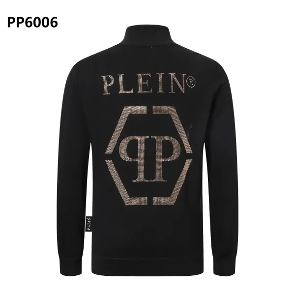 Philipp Plein PP6006 Black Crystal-Embellished Sweater - 1