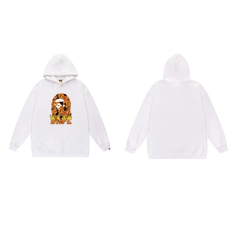 BAPE Hoodies & Sweatshirts Ape Head Graphic Pullover Hoodie — 7048 white