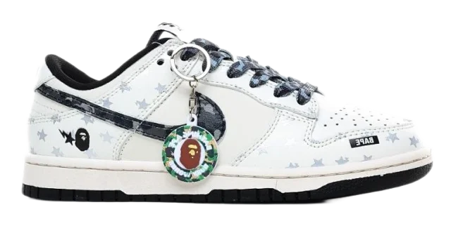 BAPE Sneakers Low-top with Ape Head graphics and Swoosh overlays product detail image 1