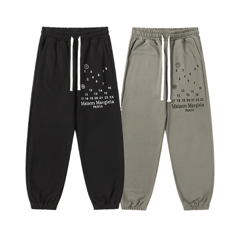 Maison Margiela Trousers Drawstring sweatpants with logo prints image 5