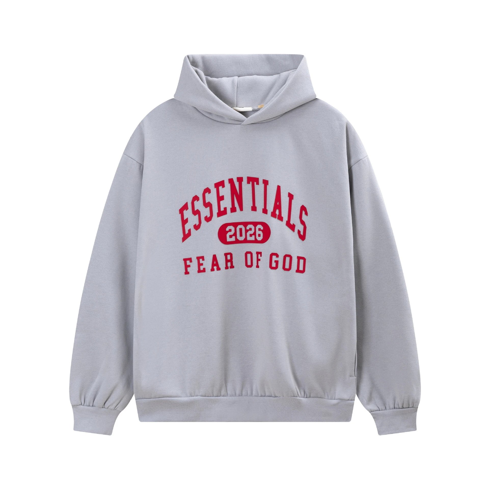 Fear of God Hoodies & Sweatshirts Essentials Logo Hooded Sweatshirt — gray 2276