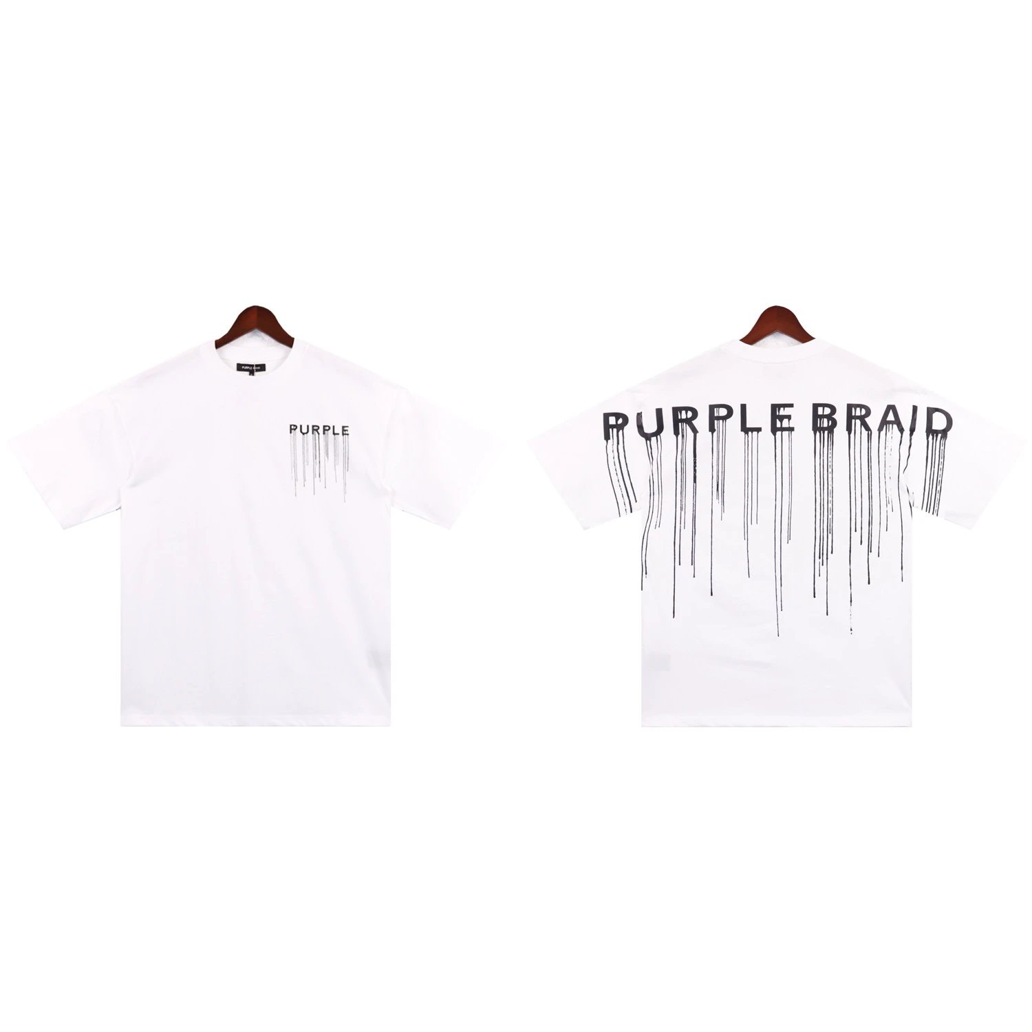 Purple Brand T-Shirts Graphic Print — 2335 white