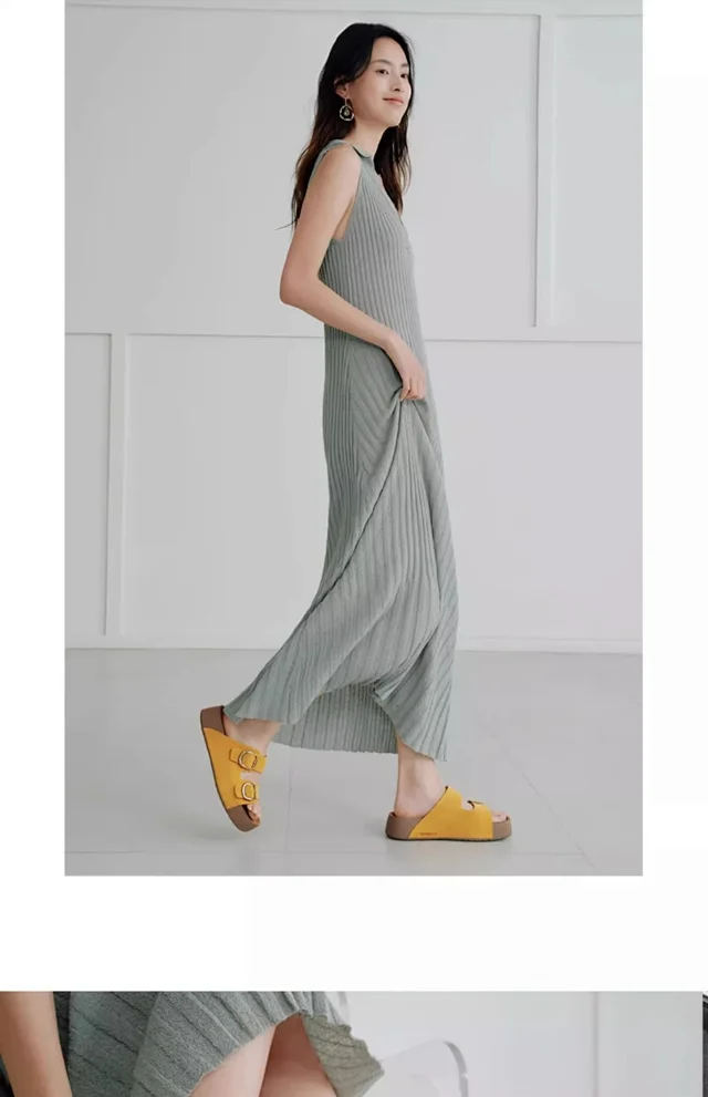 Unbranded Slippers Double-Buckle Platform Slide product detail image 9