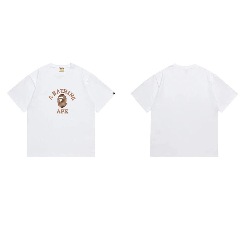 BAPE T-Shirts Graphic Print Crewneck T-Shirt — 1237 white