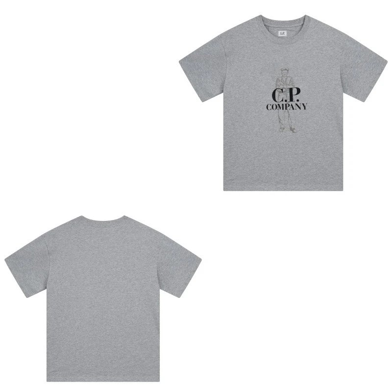 C.P. Company Shirts Short-Sleeve Polo Shirt — 219 gray