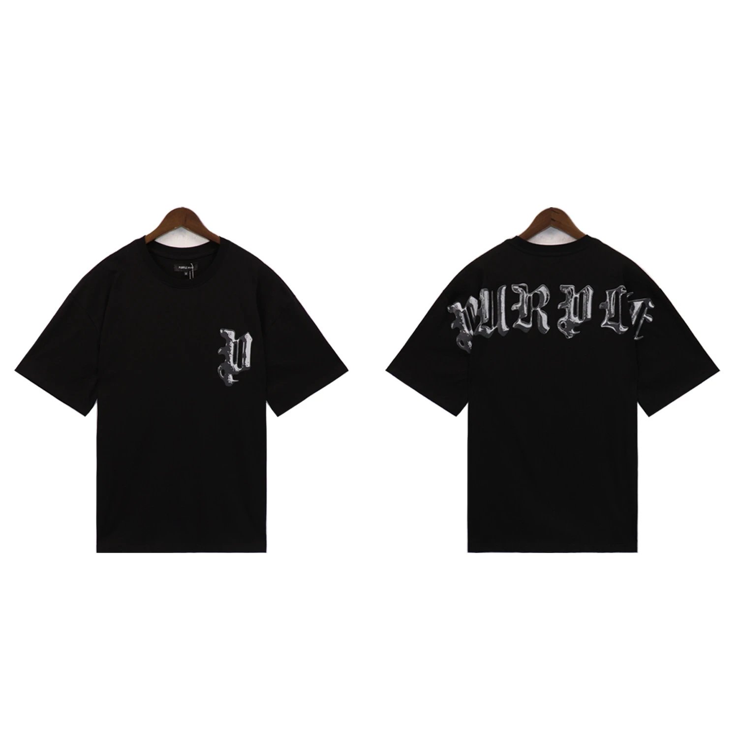 Purple Brand T-Shirts Graphic Print — 2337 black