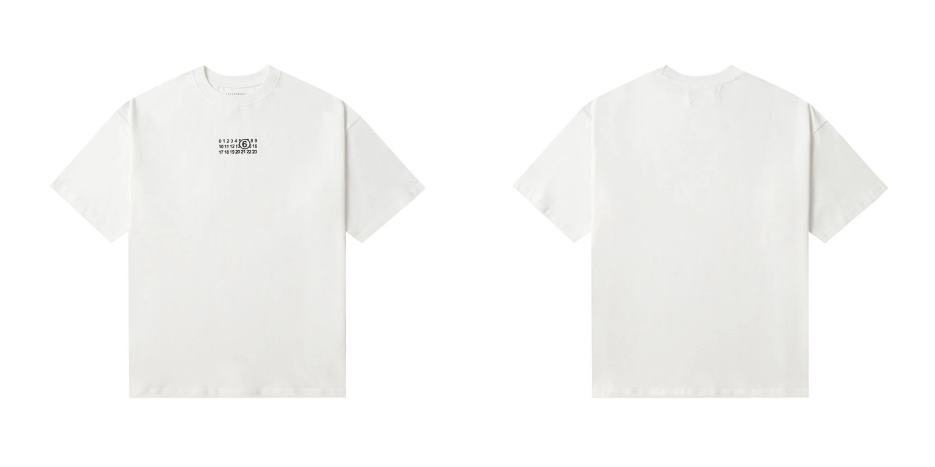 Maison Margiela T-Shirts Numeric logo graphic short-sleeve T-shirt — 804 white