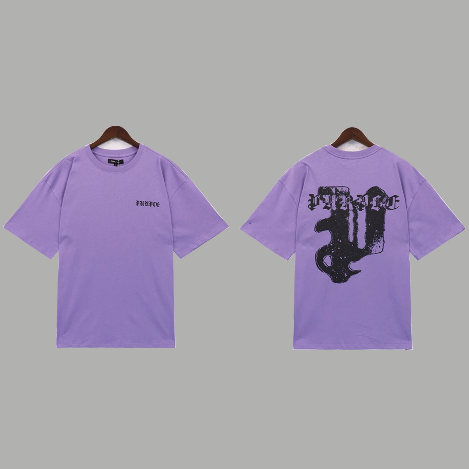 Purple Brand T-Shirts Graphic Print — 2339 purple