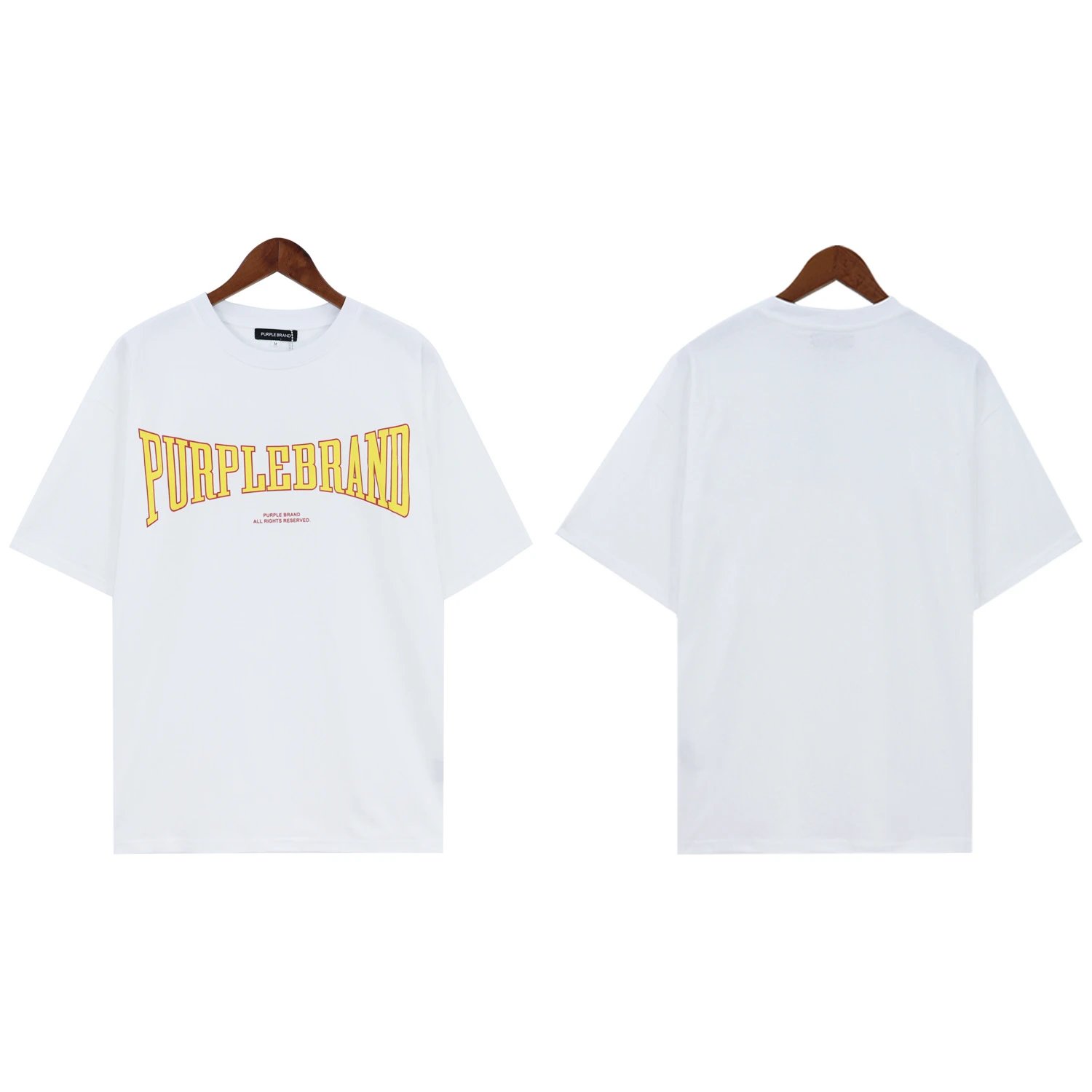 Purple Brand T-Shirts Graphic Print — 2377 white
