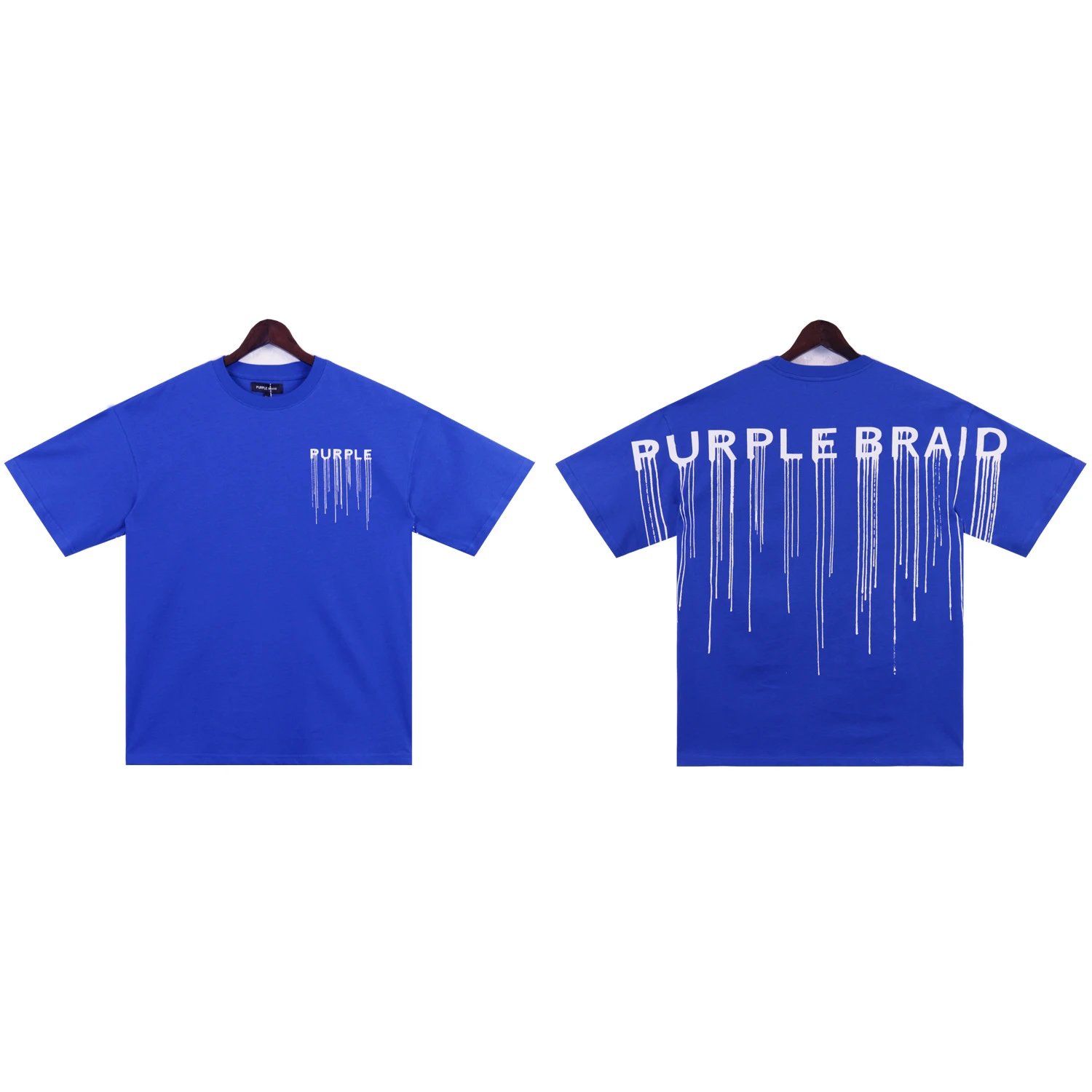 Purple Brand T-Shirts Graphic Print — 2335 Blue