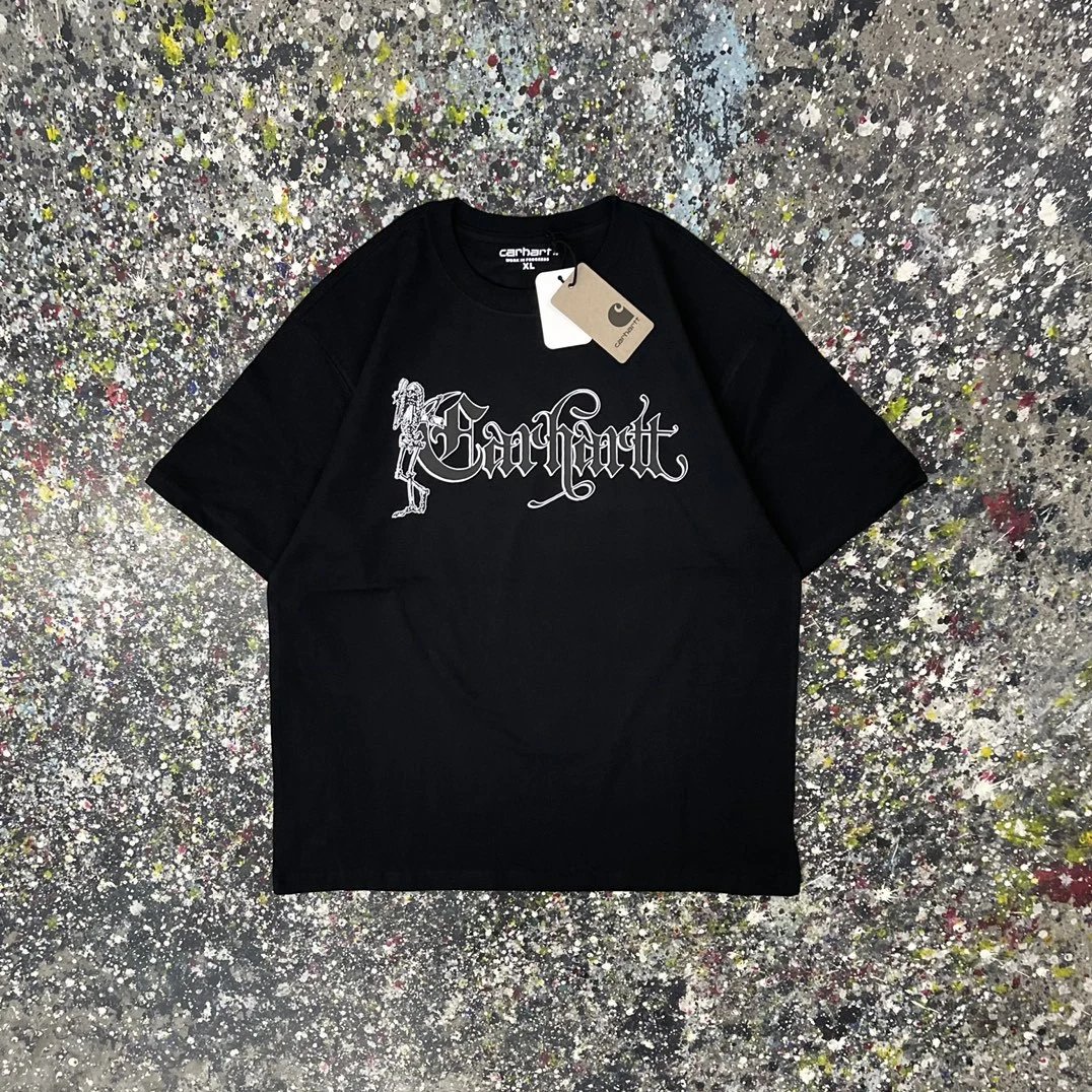 Carhartt T-Shirts Short-Sleeve Graphic Logo T-Shirt — 021 Black