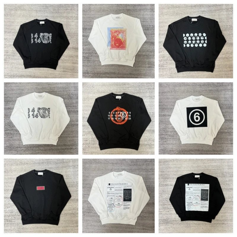Maison Margiela Hoodies & Sweatshirts Crewneck sweatshirt with number-logo graphics image 2