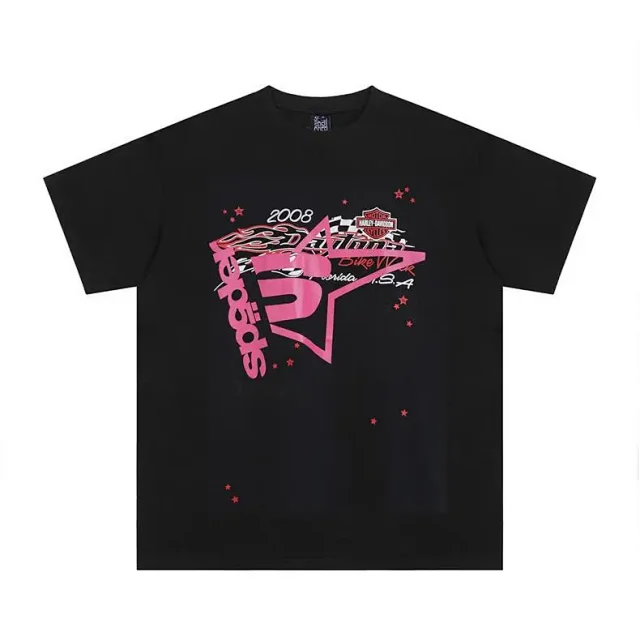 Sp5der T-Shirts Spiderweb Graphic Short-Sleeve T-Shirt product detail image 10