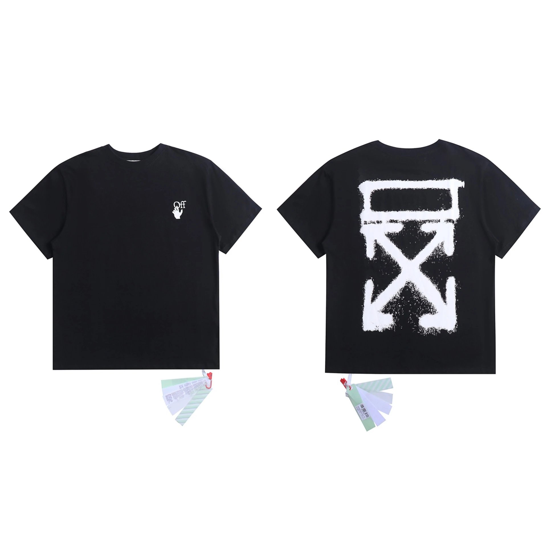 Off-White T-Shirts Arrow graphic print — 2076 Black