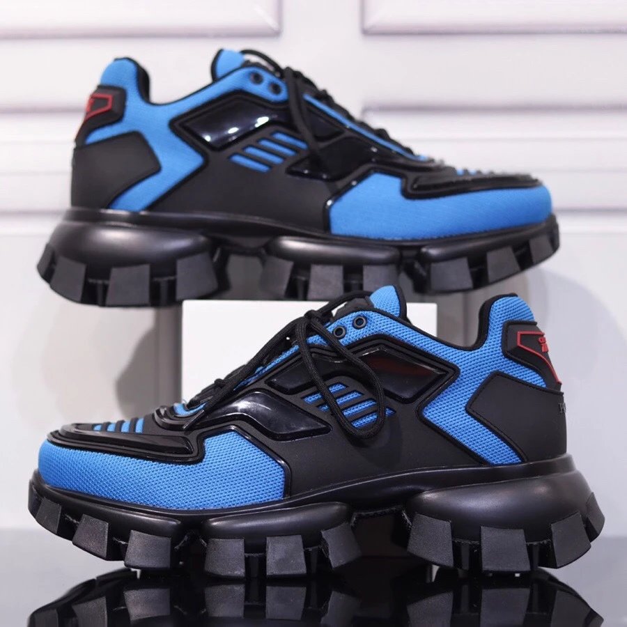 Unbranded Sneakers P5DF-3 Chunky Lug Sole — Blue