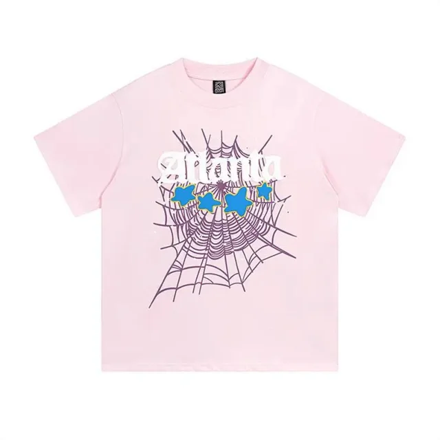 Sp5der T-Shirts Spiderweb Graphic Short-Sleeve T-Shirt product detail image 3