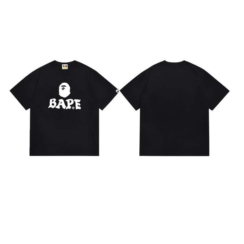 A Bathing Ape T-Shirts Short-Sleeve Graphic T-Shirt — 135 black.
