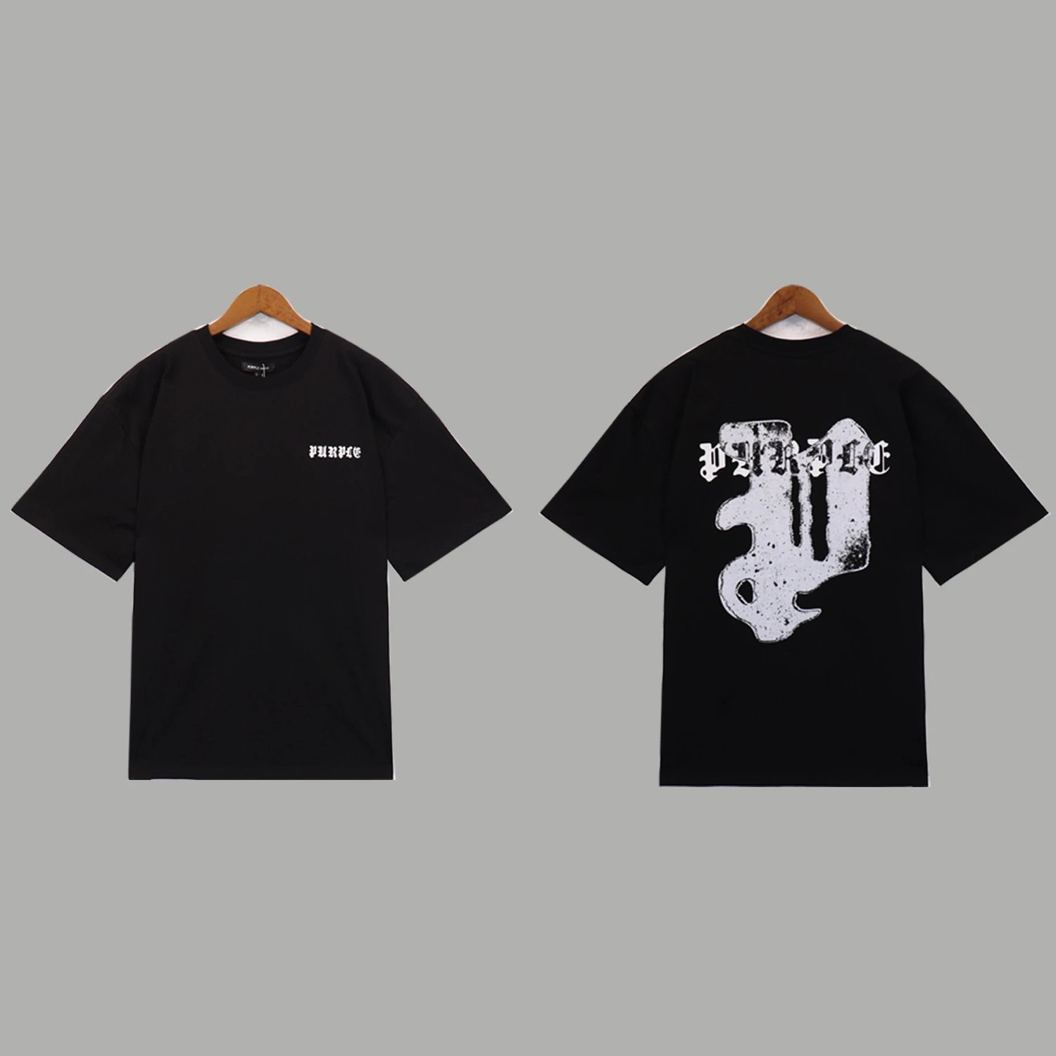 Purple Brand T-Shirts Graphic Print — 2339 black
