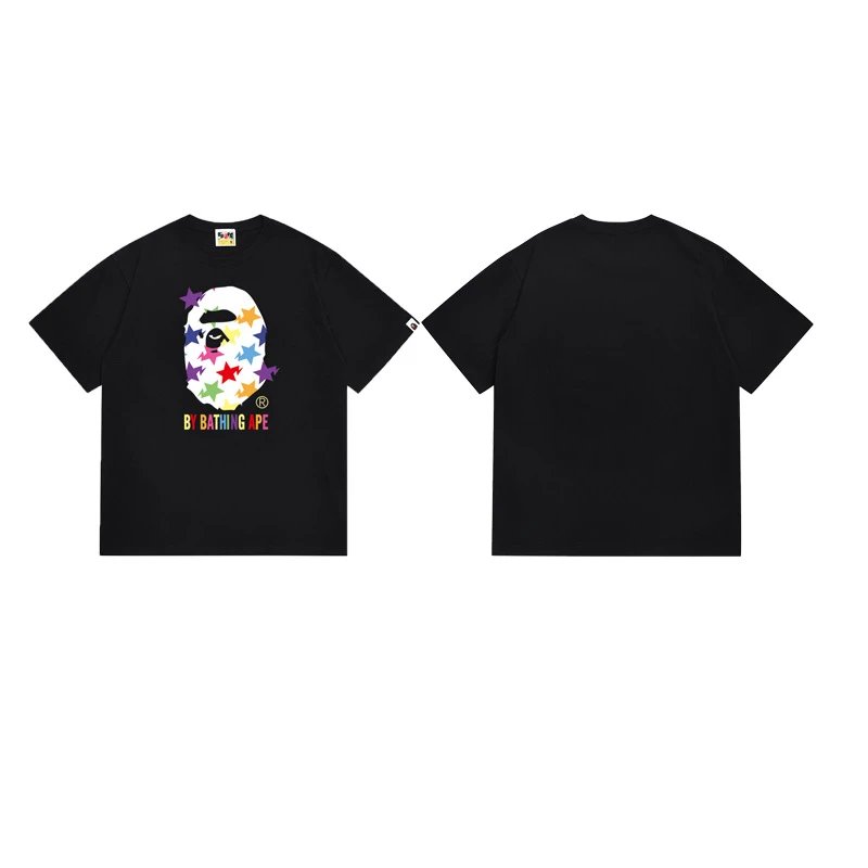 A Bathing Ape T-Shirts Short-Sleeve Graphic T-Shirt — 139 Black
