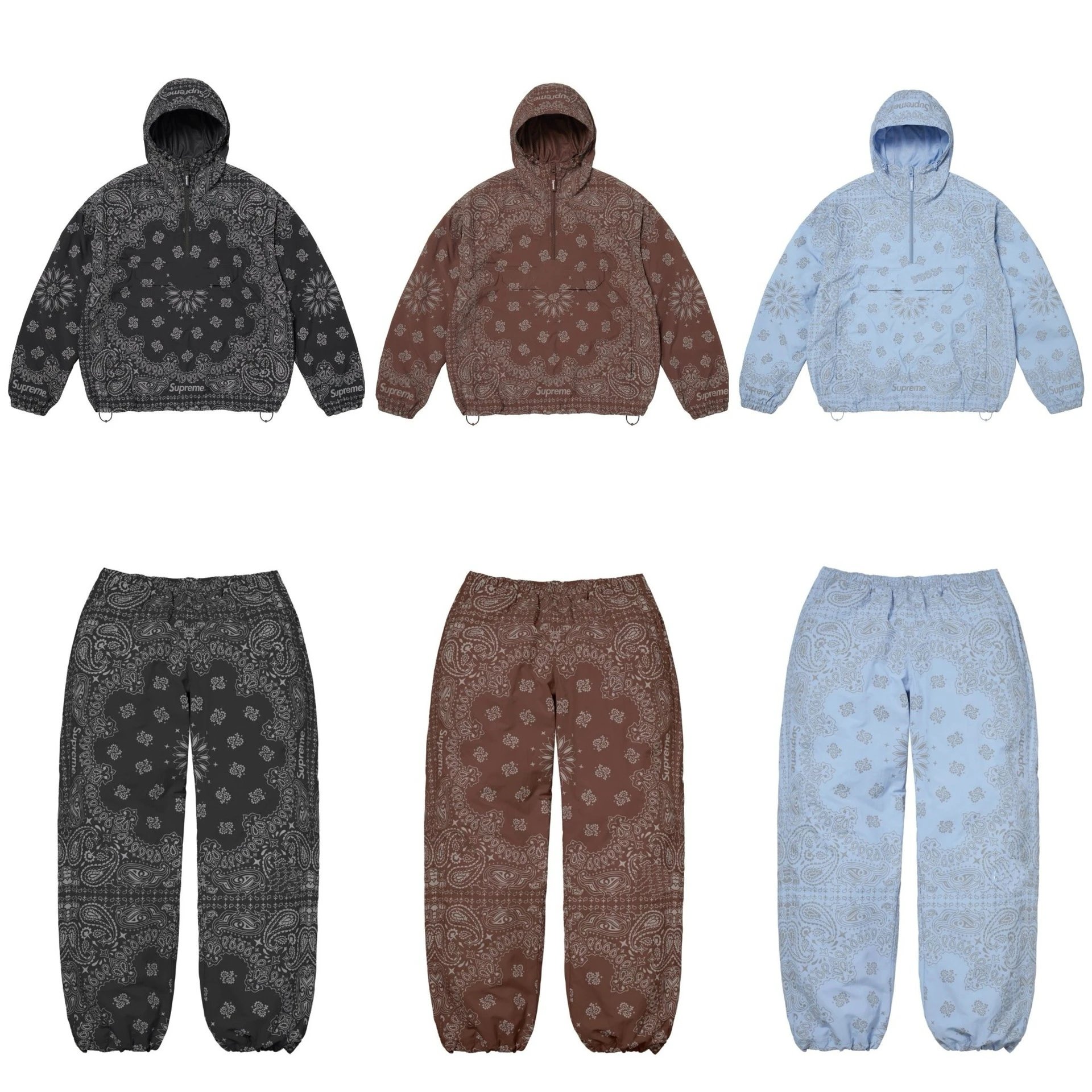 Supreme Reflective Bandana Paisley Colle