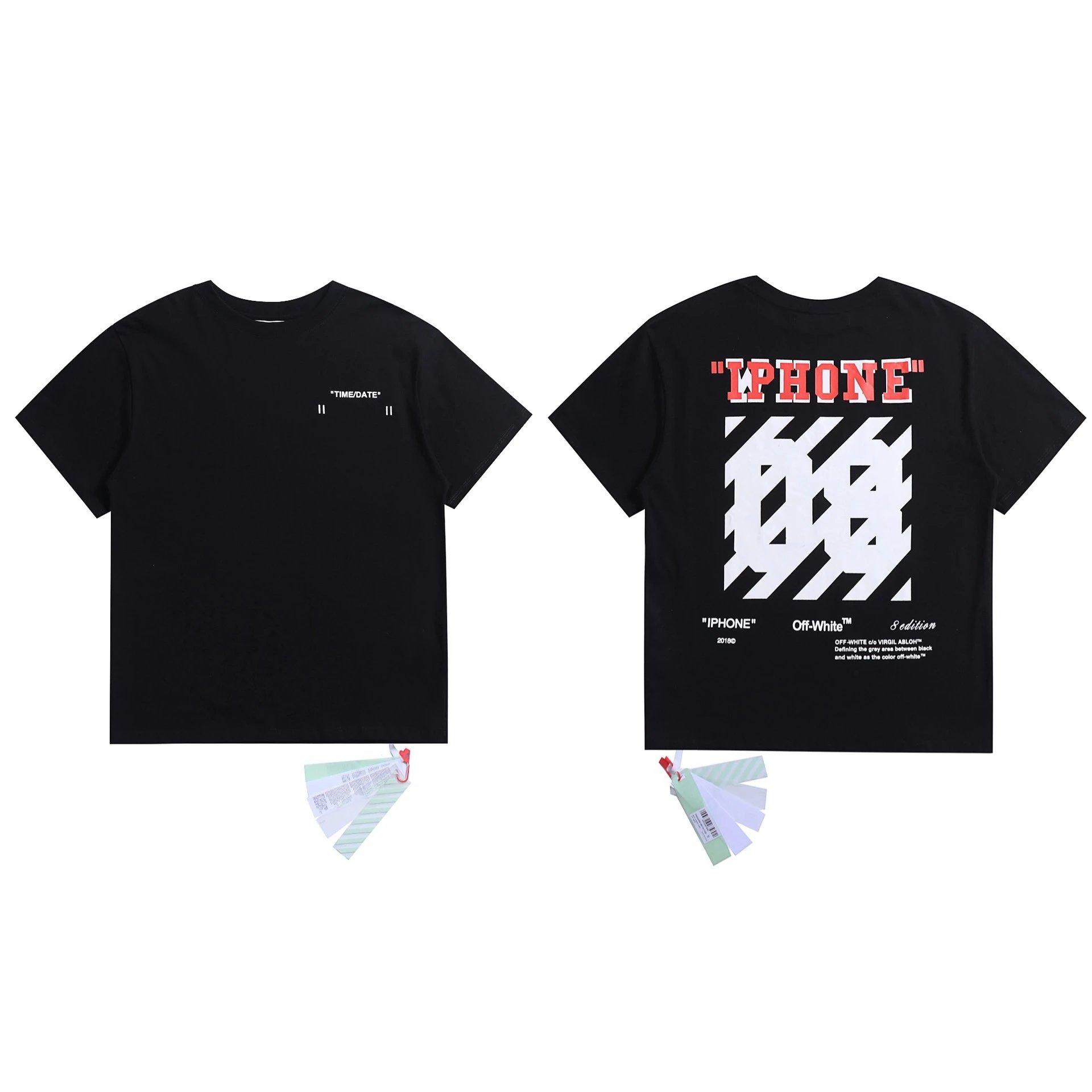 Off-White T-Shirts Graphic Print — 2091 black