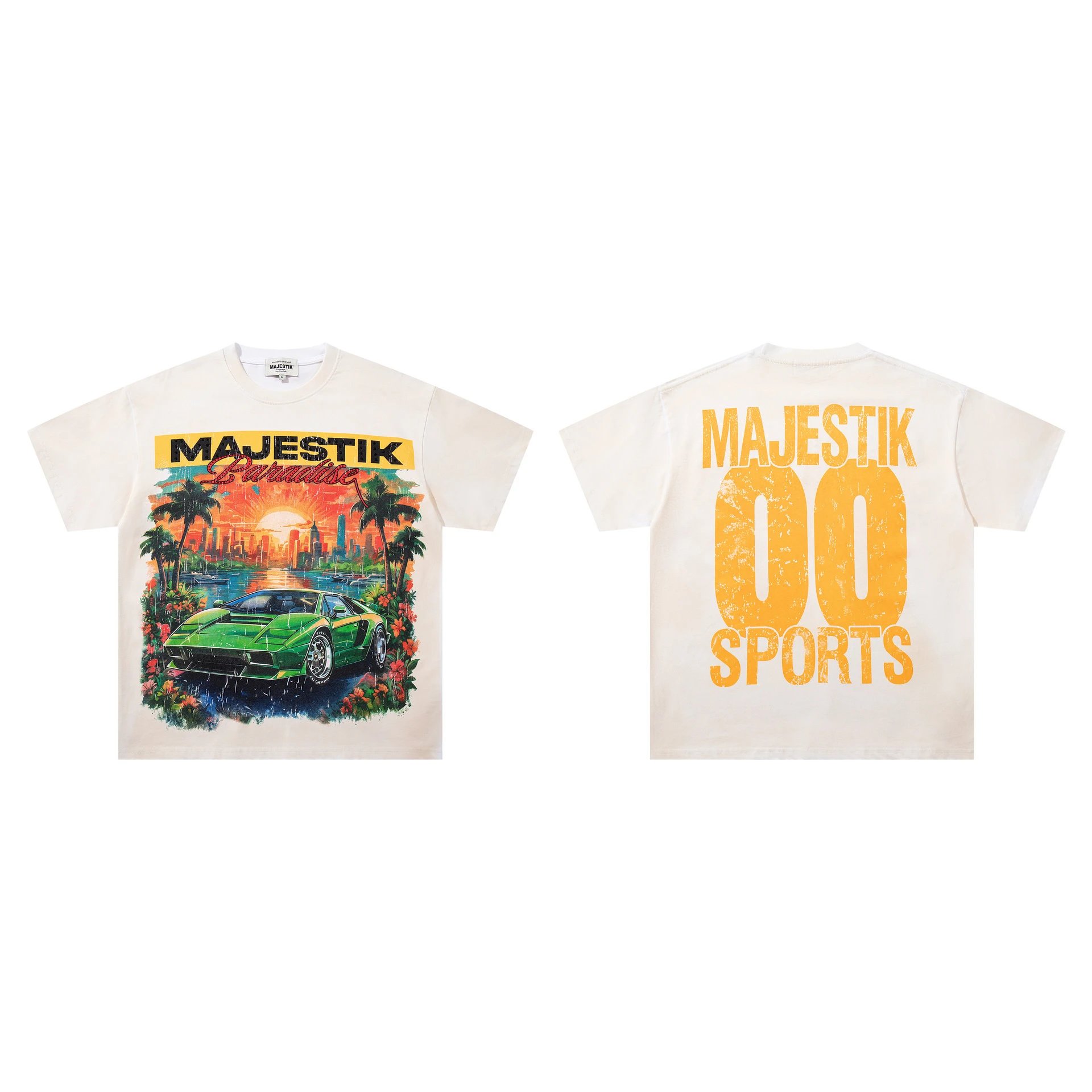 Majestik T-Shirts Graphic short-sleeve T-shirt — M 2622 white
