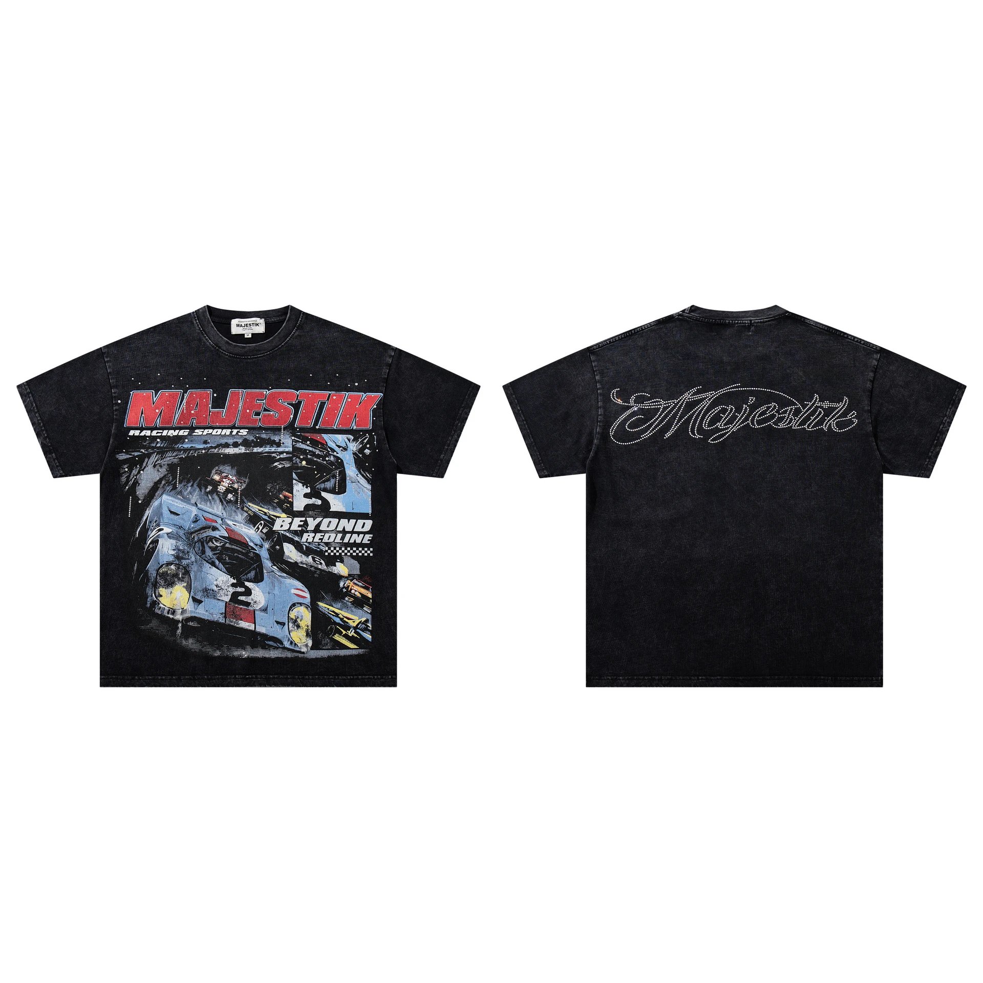 Majestik T-Shirts Graphic short-sleeve T-shirt — M 2626 Black
